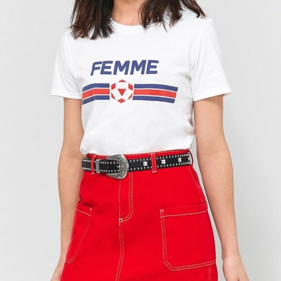 *Urban Outfitters Femme White T-Shirt - Picture 2 of 6